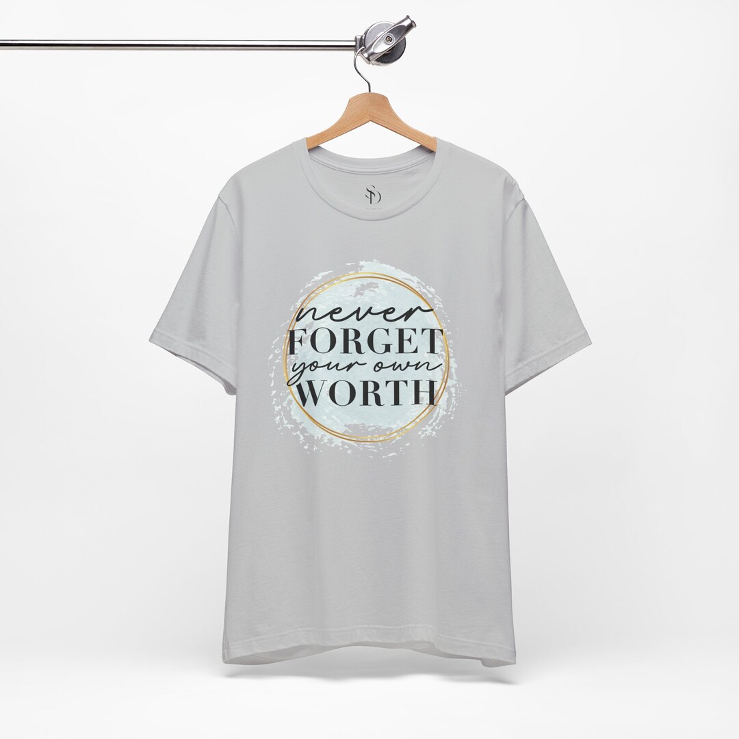 Empowering Graphic Tshirt, Never Your Worth, Trendy Boho T