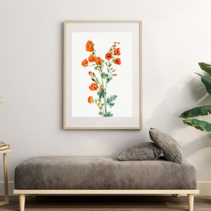 Botanical Plant,Botanical poster Printable, Flowers Poster, Botanical Prints Wildflower, Floral Wall Art, Vintage garden poster, Floral Art,