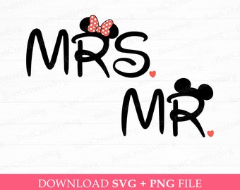 Mr and Mrs Mouse Family Trip SVG, Magical Kingdom Vacation (PNG SVG)