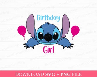 誕生日の女の子 SVG、かわいいキャラクターの誕生日 SVG、家族の誕生日の女の子 SVG、ハッピーバースデー SVG、印刷用の PNG SVG ファイル、即時ダウンロード