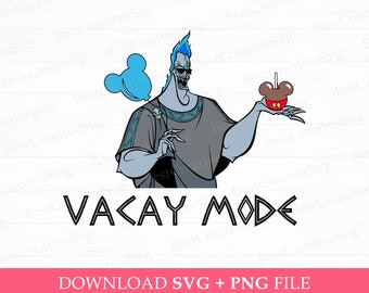 Vacay Mode Villain SVG, Family Trip PNG (Instant Download)