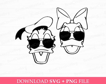 Family Trip Svg, Family Vacation Svg, Duck with Sunglasses Svg, Vacay Mode, Matching Duck Couple Svg, Svg Png Files For Print