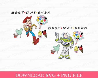 Best Day Ever Svg, Snacks and Balloons Svg, Toy Friends Svg, Family Vacation Svg, Family Trip Svg, Png Svg Files For Sublimation