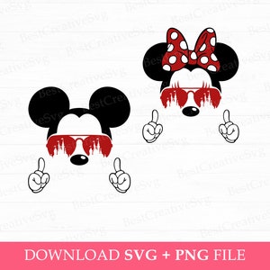 Bundle Family Trip Svg, Magical Kingdom Svg, Family Vacation Svg, Mouse Couple with Sunglasses Svg, Vacay Mode, Png Svg Files For Print