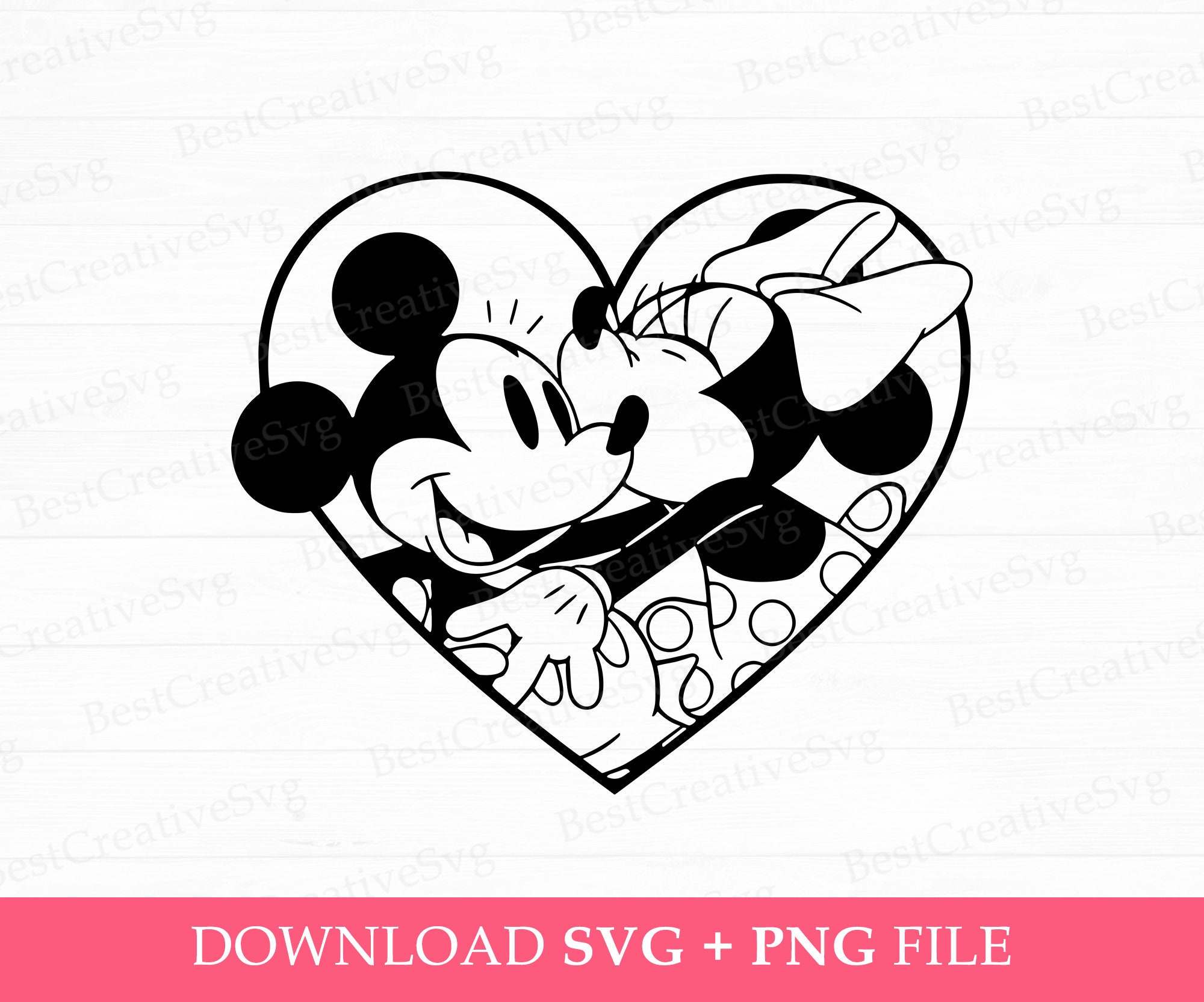 Couple Mouse Kiss SVG, Valentine's Day, Family Trip (SVG, PNG) - Etsy