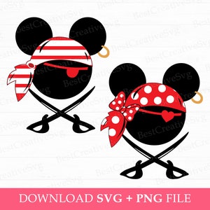 Pirates Bundle 2023 Svg, Family Vacation Svg, Family Trip Svg, Couple Trip Svg, Pirates Mouse Couple Svg, Png Svg Files For Sublimation