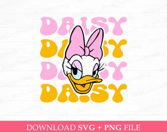 Fräulein Duck Gesicht Retro SVG, Familienausflug Urlaub (PNG SVG-Dateien)