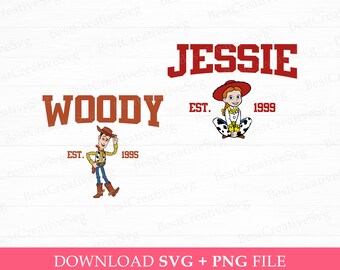 Toy Friends SVG, Cowboy, Vacation PNG Files (Digital Download)
