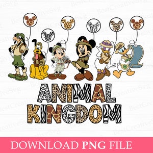 Family Safari Trip Png, Animal Kingdom Png, Mouse and Friends Safari Png, Family Vacation Png, Vacay Mode, Png File For Sublimation