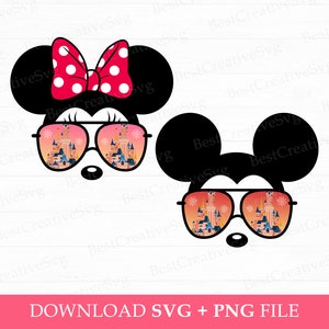 Bundle Family Vacation Svg, Mouse with Sunglasses Svg, Magical Kingdom Svg, Family Trip Svg, Vacay Mode, Png Svg Files, Png For Sublimation