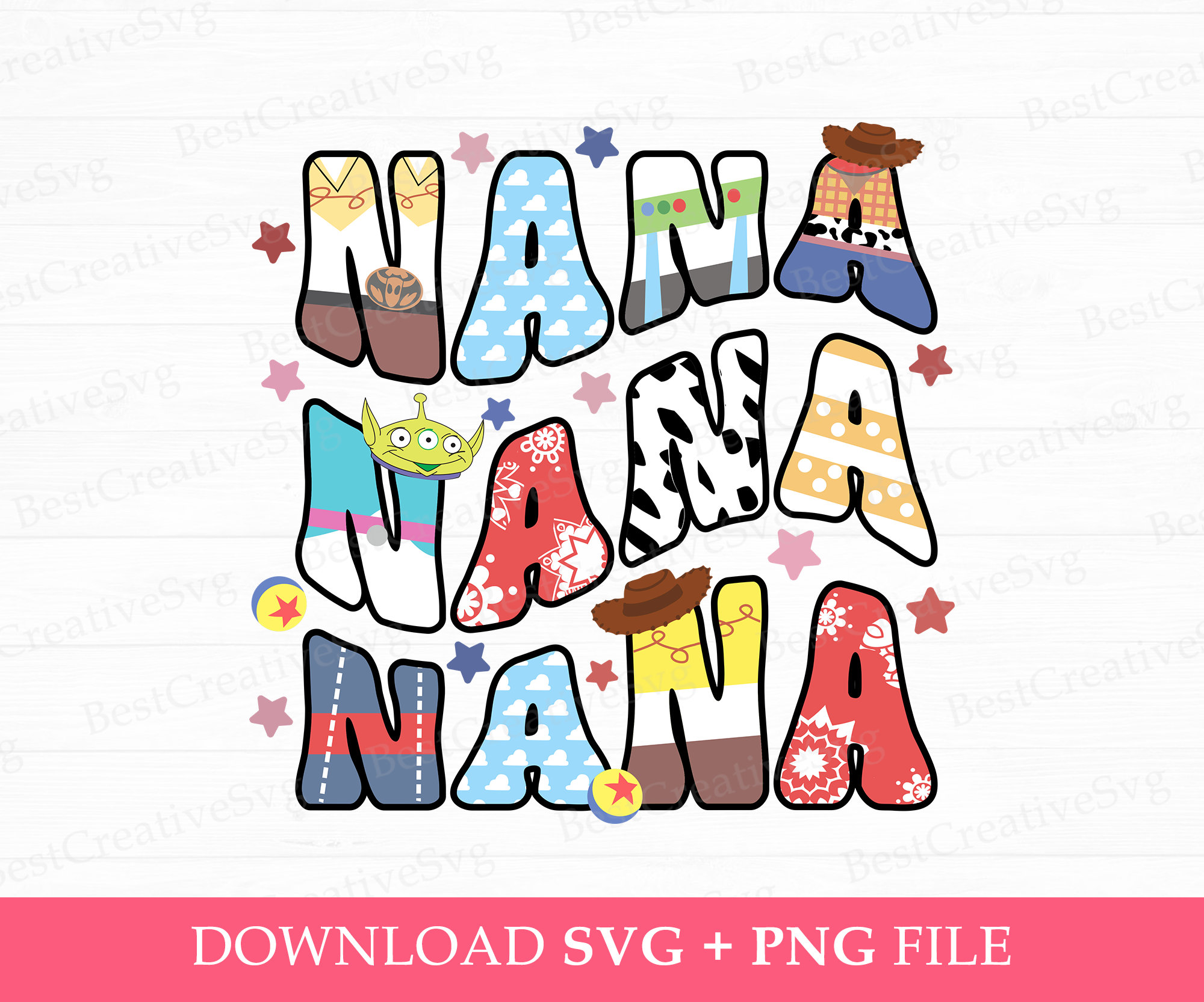 ❁︎❁nana❁❁ページ　フェルトマスコット Toy Friends Nana SVG, Mother's Day Gift (SVG PNG Files) - Etsy
