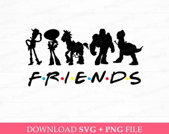 Toy Friends Family Trip SVG, Cowboy Silhouette (Instant Download)