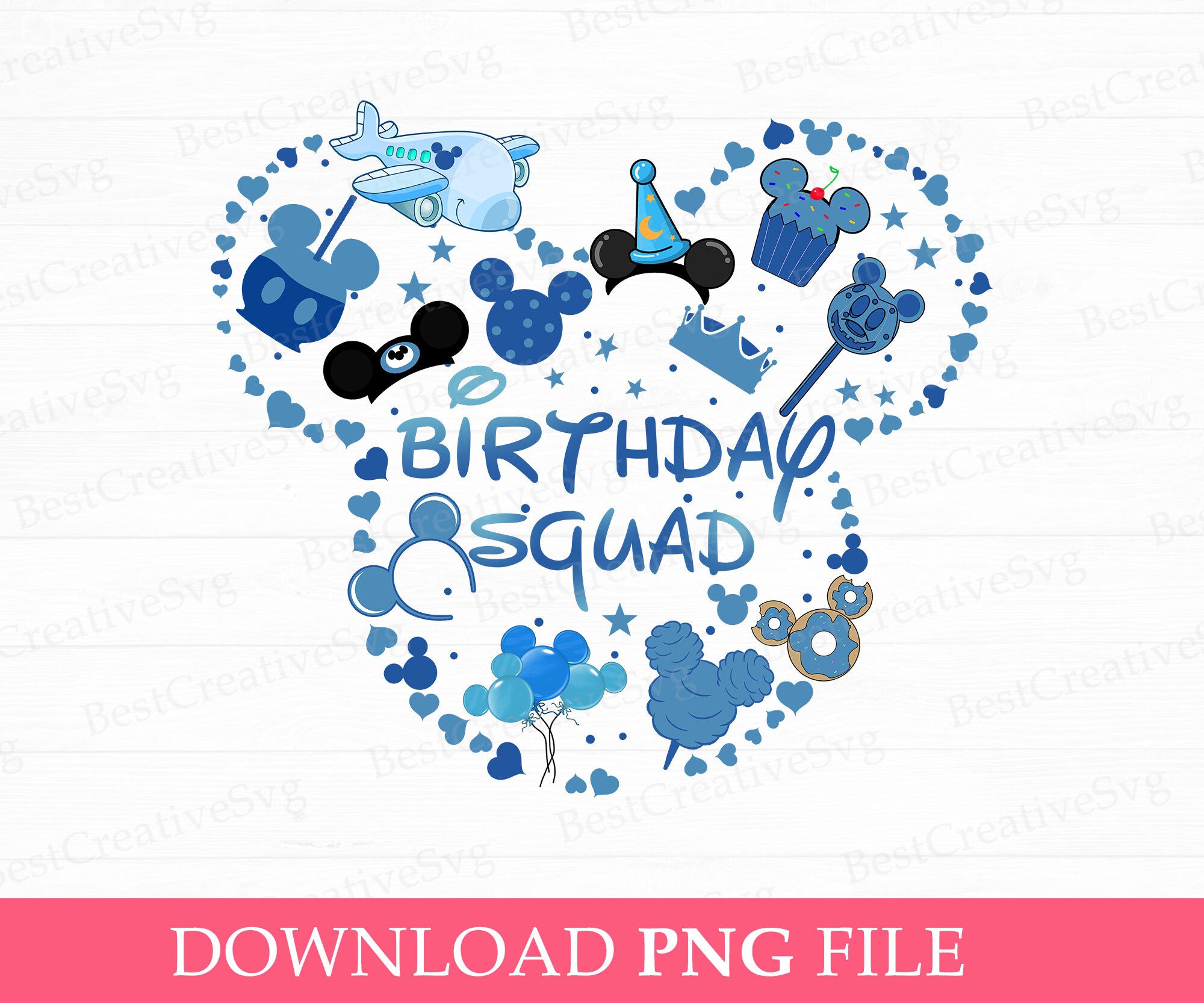 Bundle Birthday Png Birthday Squad Png Birthday Girl Png - Etsy