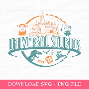 Universal Studios Svg, Magical Kingdom Svg, Family Trip Svg, Universal Trip Svg, Cute Characters Svg, Family Studio Trip, Svg Png Files