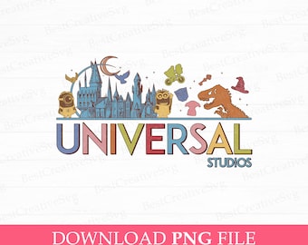 Universal Trip PNG, Férias em Família, Reino Mágico (PNG para Sublimação)