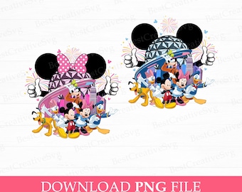 Mouse and Friends Png, Family Trip Png, Family Vacation Png, Magical Kingdom, Vacay Mode, Png Files For Sublimation, Instant download