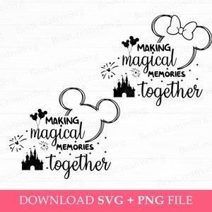 Bundle Family Vacation Svg, Making Magical Memories Together Svg, Family Trip Svg, Magical Kingdom Svg, Vacay Mode 2023, Svg Files For Cut