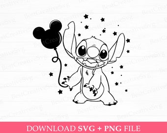 Personaje del Reino Mágico con Globo (Archivos SVG y PNG)