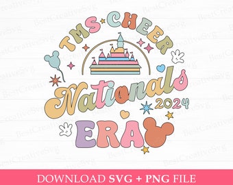 TMS Cheer Nationals 2024, Retro Mouse Design (png svg)