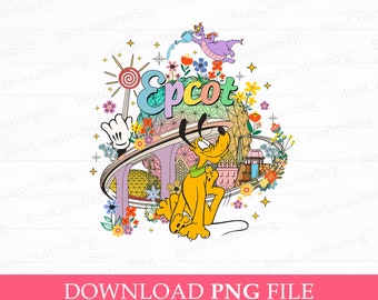 Epcot Family Vacation PNG, Cute Dog, Vacay Mode (Instant Download)