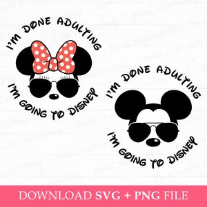 Bundle Family Vacation Svg, Family Trip Svg, I&#39;m Done Adulting I&#39;m Going To Trip Svg, Magical Kingdom, Vacay Mode, Png Svg Files For Print