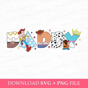 Papá de juguete (Svg), Cartas de papá (Svg), Viaje familiar (Svg), Vaquero y amigo (Svg), Vacaciones familiares (Svg), Archivos Svg PNG para sublimación