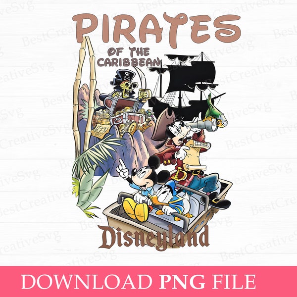 Pirates Of The Caribbean Png, Pirates Mouse and Friends Png, Family Vacation Png, Treasure Hunter Png, Vacay Mode Png, Png For Sublimation