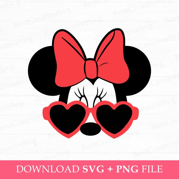 Miss Mouse with Glasses Svg, Family Vacation Svg, Retro Miss Mouse Svg, Family Trip Svg, Magical Kingdom, Png Svg Files For Print