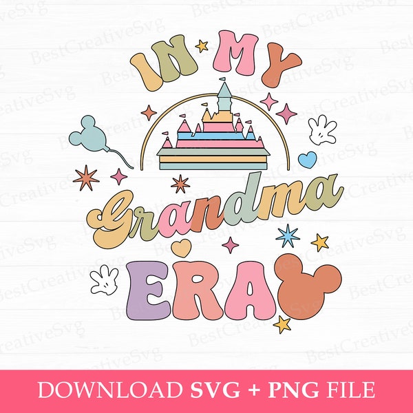 In meiner Großmutter Ära Svg, Familienreise Svg, magisches Königreich Svg, Vacay-Modus Svg, Retro Familienreise Png, Png-Datei Sublimation, Instant Download