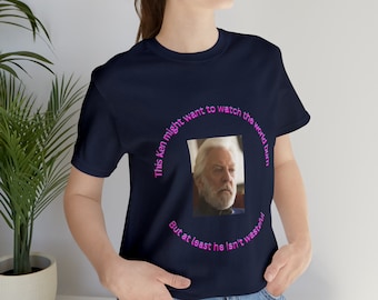 Ten Ken chce obejrzeć World Burn President Snow Unisex Jersey z krótkim rękawem