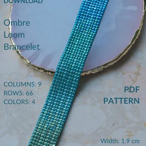 Ombre Loom Bracelet Pattern and Chart PDF