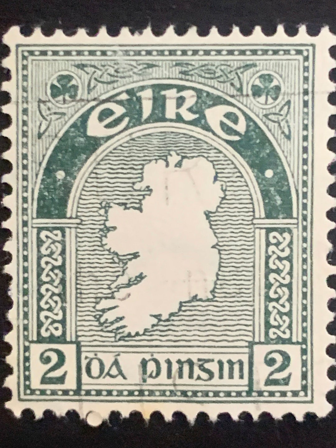 1935 Irish 2d Coil Postage Stamp Etsy