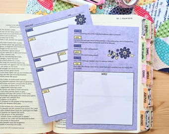 Light - Bible Study Insert Set - 10 Pack Verse Summary | Bible Journaling | Scripture Study | Bible Tip Ins | Bible Notes