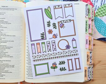 Planted - Writeable Bible Journaling Stickers | Scripture Markers | Notes | 5x7 Sheet | Bible Study