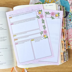 Love Like Jesus Christian Bible Insert Set 10 Pack (Summary) | Bible Journaling | Bible Study | Bible Tip Ins | Bible Notes