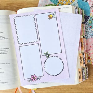 Love Like Jesus Christian Bible Insert Set 10 Pack (Square) | Bible Journaling | Bible Study | Bible Tip Ins | Bible Notes