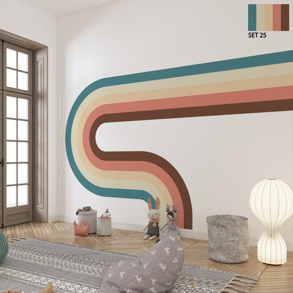 Retro Wall Decal Etsy