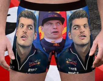 Max Verstappen Comedy Boxer: cadeau F1 Red Bull Racing-fan