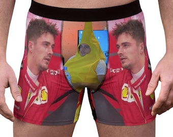 Charles Leclerc Meme-boxershort: Formule 1-fangagcadeau