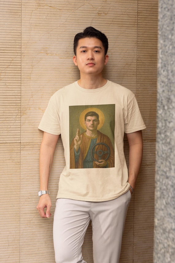 Max Verstappen Art T-Shirt: Retro F1 Racing Graphic Tee | Funny Red Bull F1 Merch