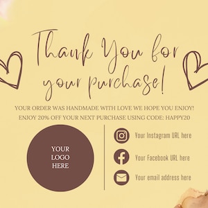 Business Thank You card