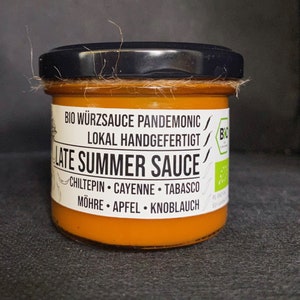 SALSA DE FINALES DE VERANO | Medio picante | Salsa de chile orgánica Pandemonic