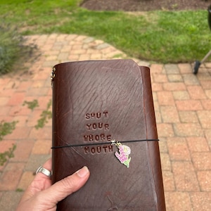 Vegetable Tanned Leather Journal: Agate Stone,