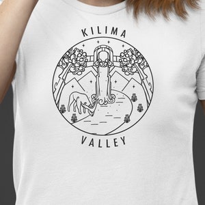 Kilima Valley | Palia Inspired Minimalistic retro T shirt Fan Art Merch Men Women Unisex shirt