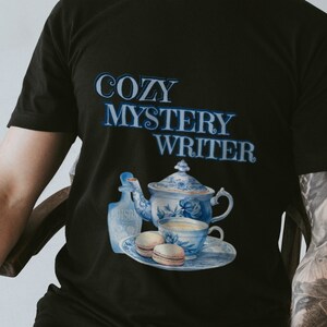 T-shirt for Mystery Writers - Cozy Tea and Poison Unisex Jersey Short Sleeve Tee - Gifts for Authors - Bookish Tshirts