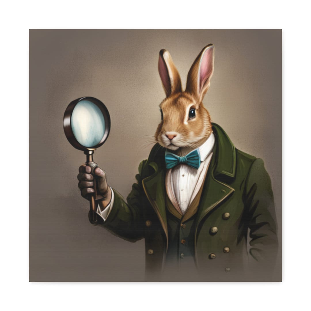 Rabbit Detective Art Print - 