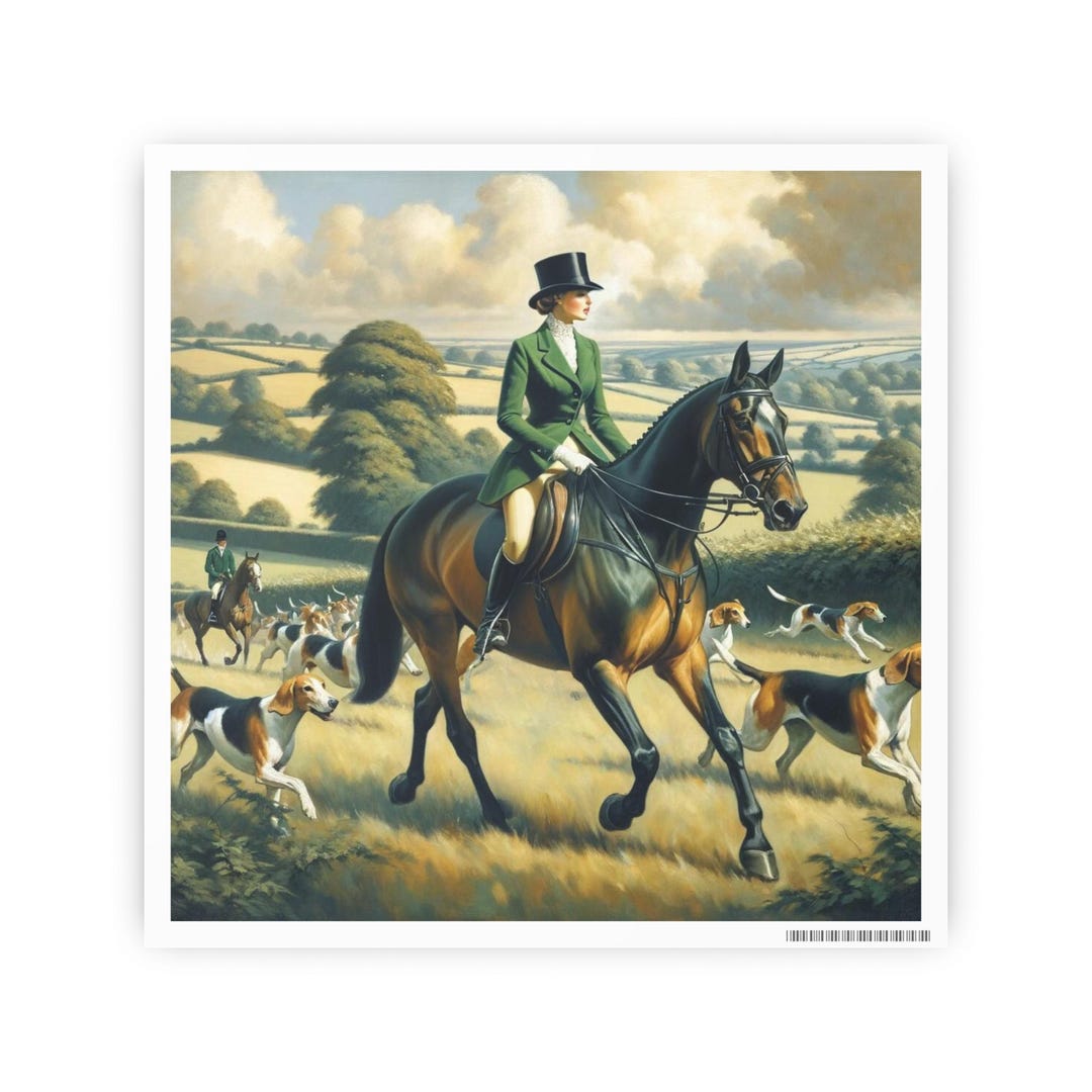 Equestrian Vintage Horse Art Poster - Rustic Home Decor - "from the ...