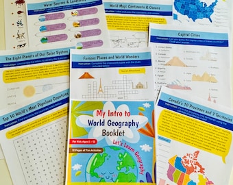 World Geography Activity Booklet – Learning Worksheets (PDF)