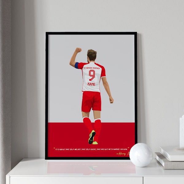 Harry Kane Poster - Bayern München Print