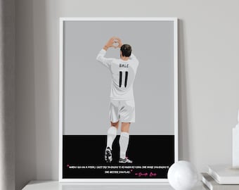 Poster di Gareth Bale - Stampa artistica del Real Madrid